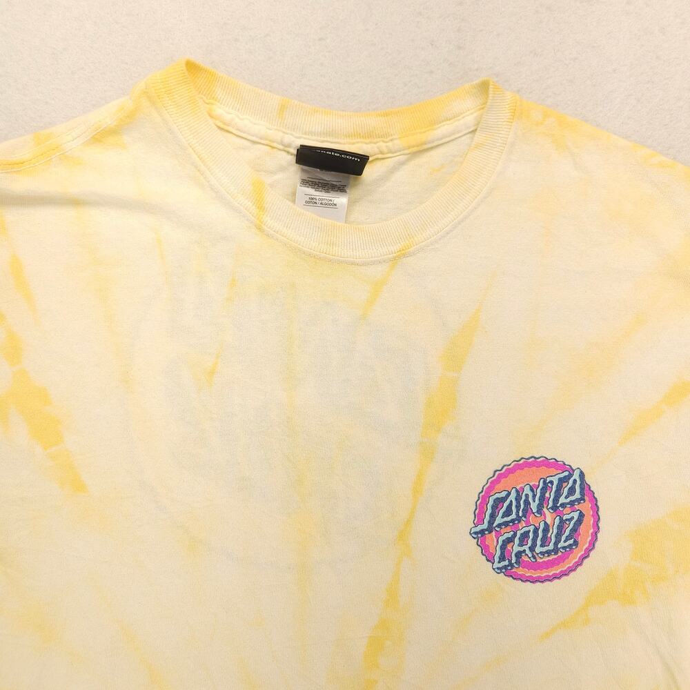 Santa Cruz Casual Crew Neck Short Sleeve Graphic T Shirt Mens Size M Tie Dye